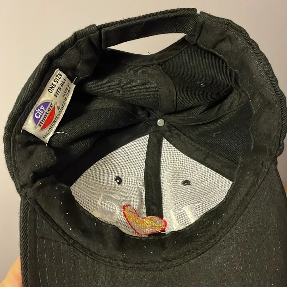 City Hunter I Love Jesus Black Embroidered Baseball Hat Cap OS